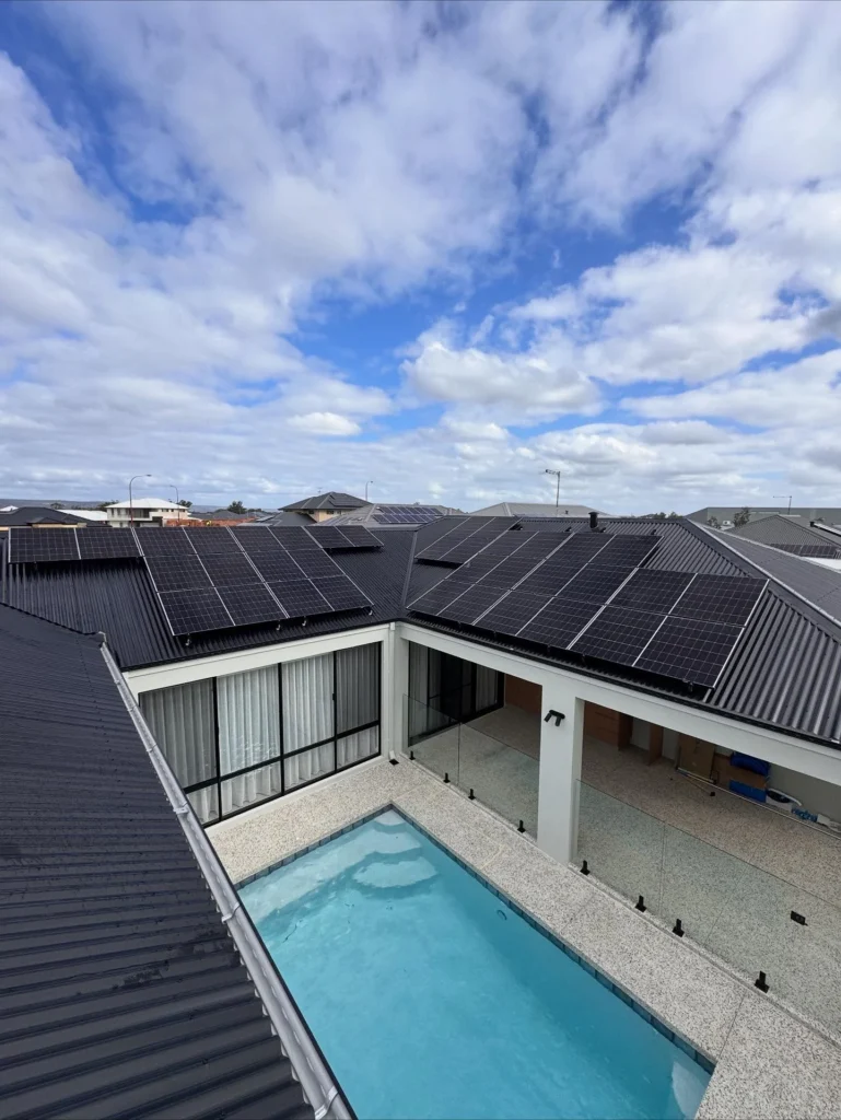 Solar and battery installation by Bolton Electrical on residential property