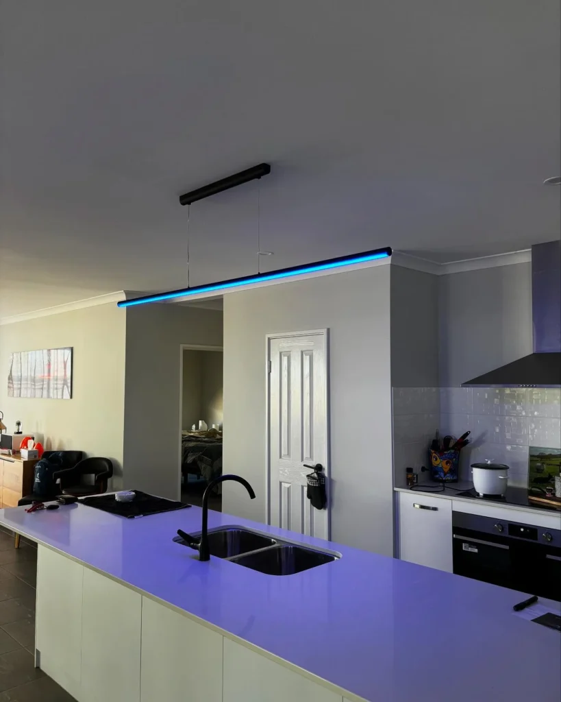Indoor lighting installation by Bolton Electrical electrician