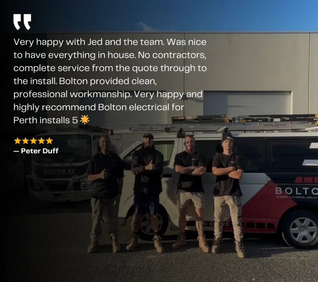 Bolton Electrical completed residential electrical or solar installation